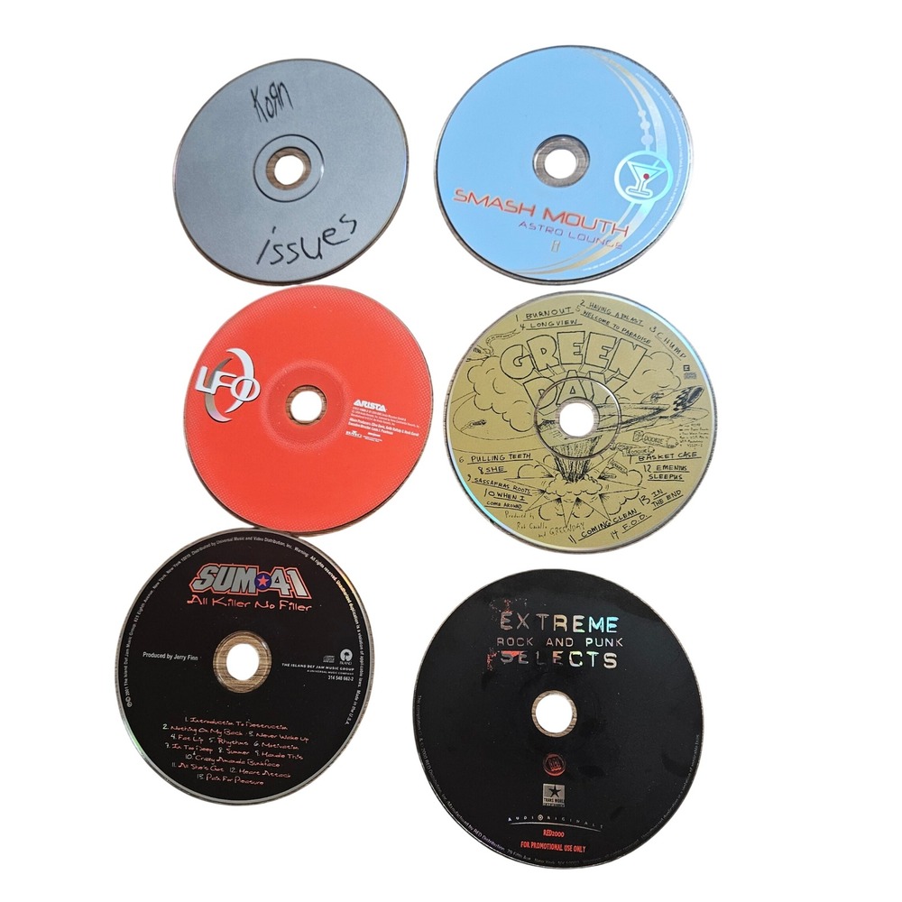 Lot of 6 Rock Punk‎ CDs Korn Issues Green Day Dookie Sum 41 Smash Mouth LFO Y2K